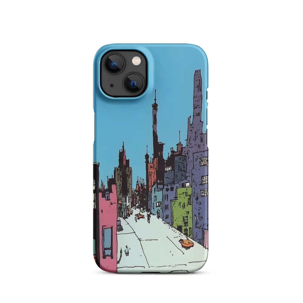 Vibrant Cityscape under the Moon