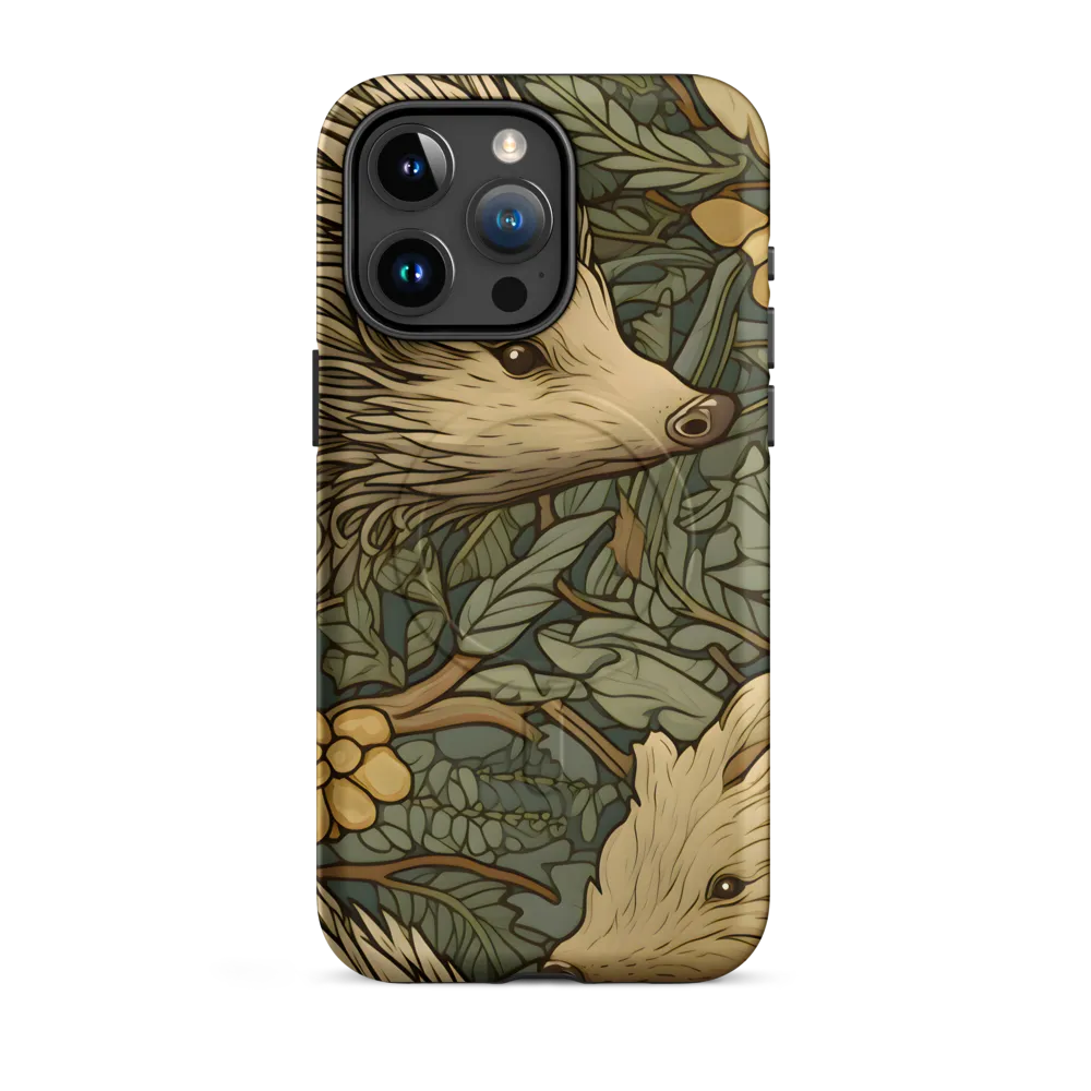 Whimsical Hedgehog Garden | Phone Case |  15 Pro Max | MagSafe® Tough Case | Matte