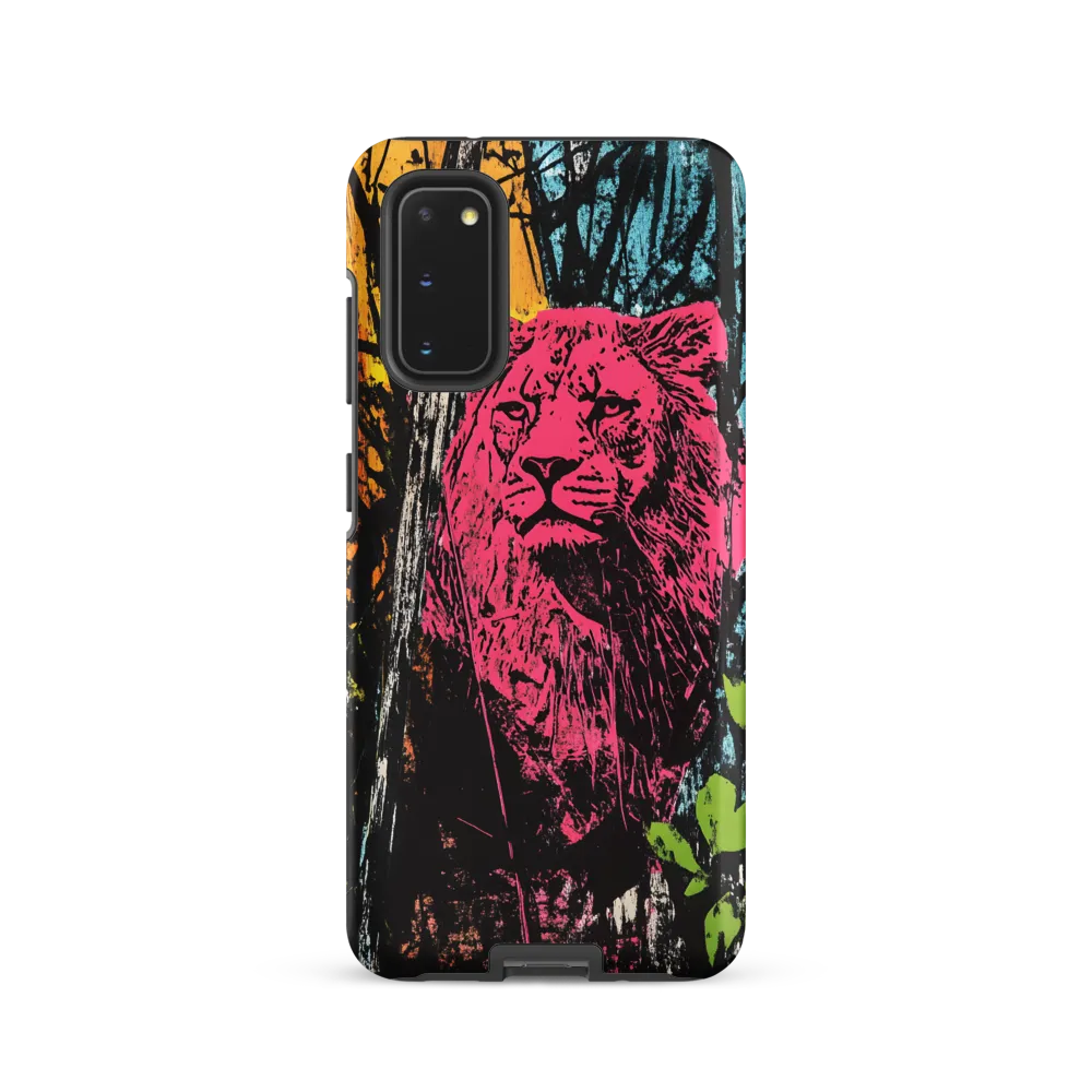 Fierce Vibrance: The Pink Lion