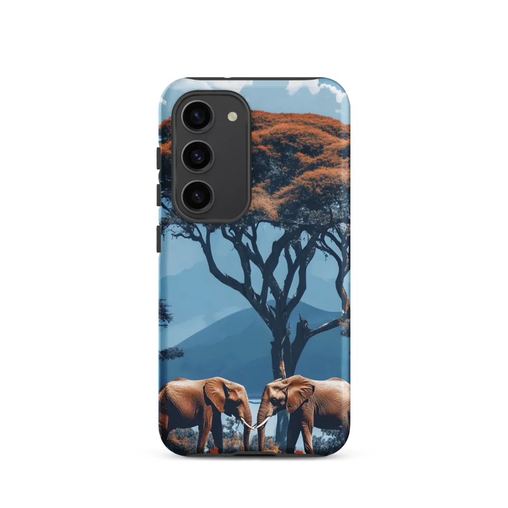 Elephants Amidst Serenity