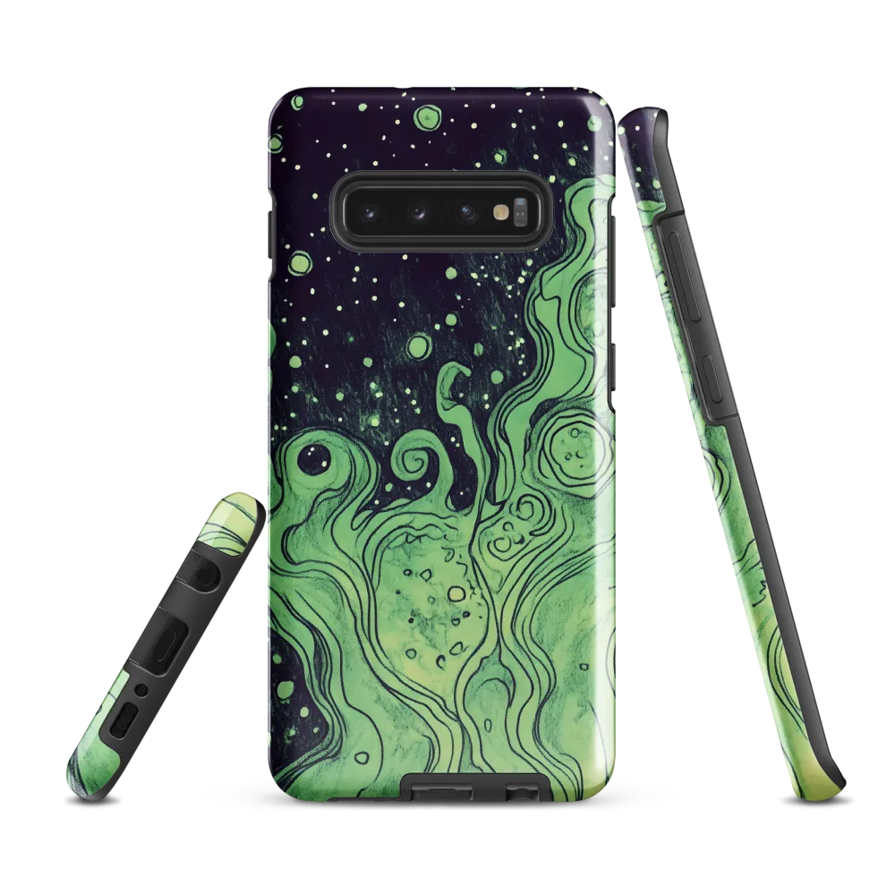 Cosmic Whirl: An Abstract Journey | Phone Case |  S10 Plus | Tough Case | Glossy