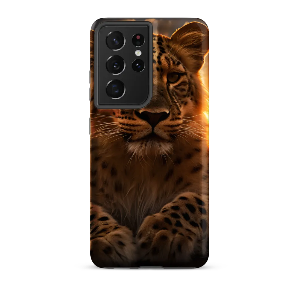 Regal Presence: The Leopard at Sunset