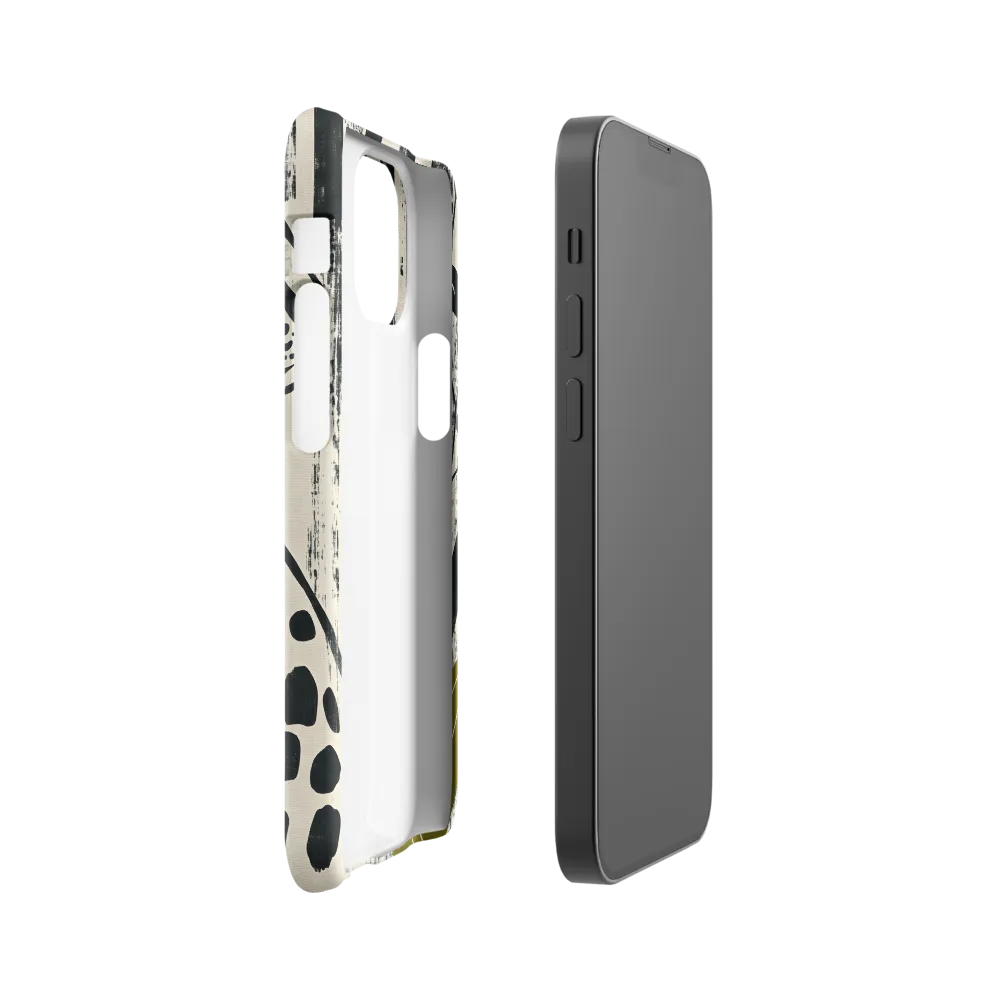 Leopard in Silhouette: A Modern Appeal | Phone Case |  13 Mini | Snap Case | Glossy