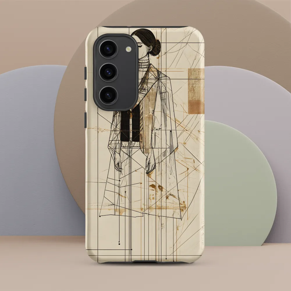 Elegance in Lines | Phone Case |  S23 Plus | Tough Case | Matte