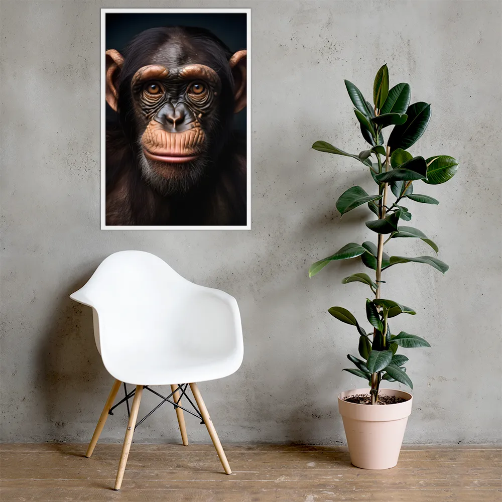Whispers of Curiosity | Poster with White Frame | 24″×36″