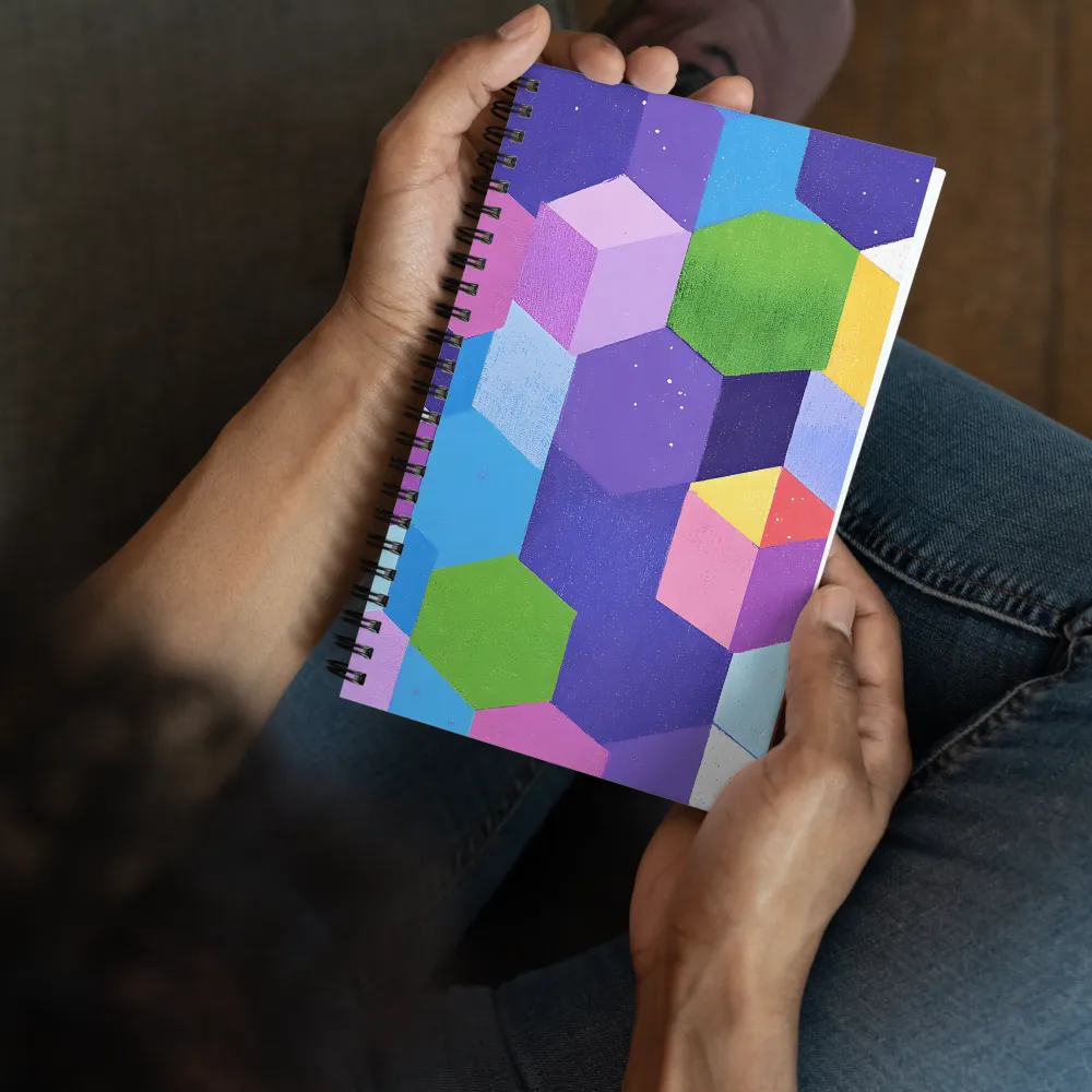 Geometric Harmony | Spiral Notebook