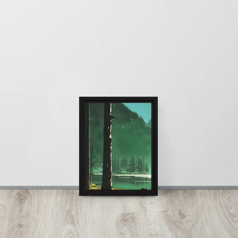 Reflections of Tranquility | Canvas with White Frame | 9″×12″