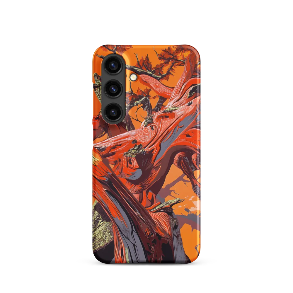 Life in Motion: An Abstract Tree | Phone Case |  S24 | Snap Case | Matte