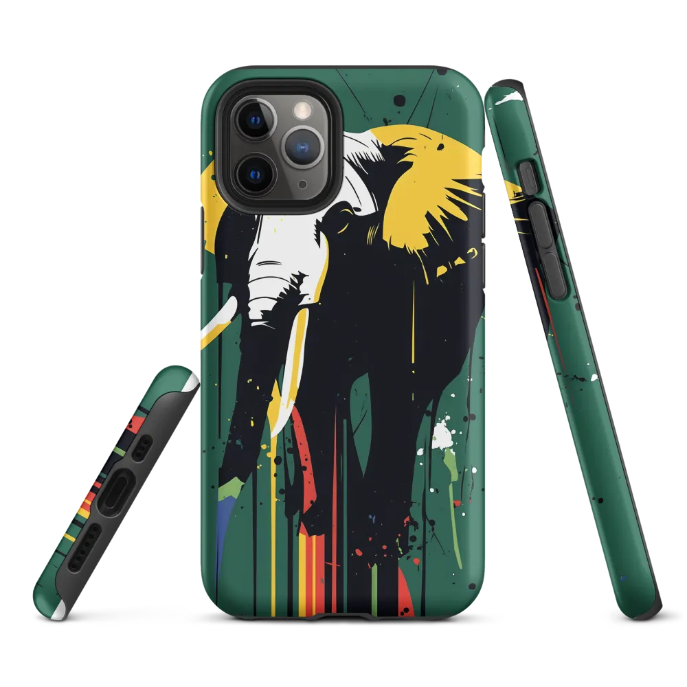 Majestic Minimalism: The Colorful Elephant