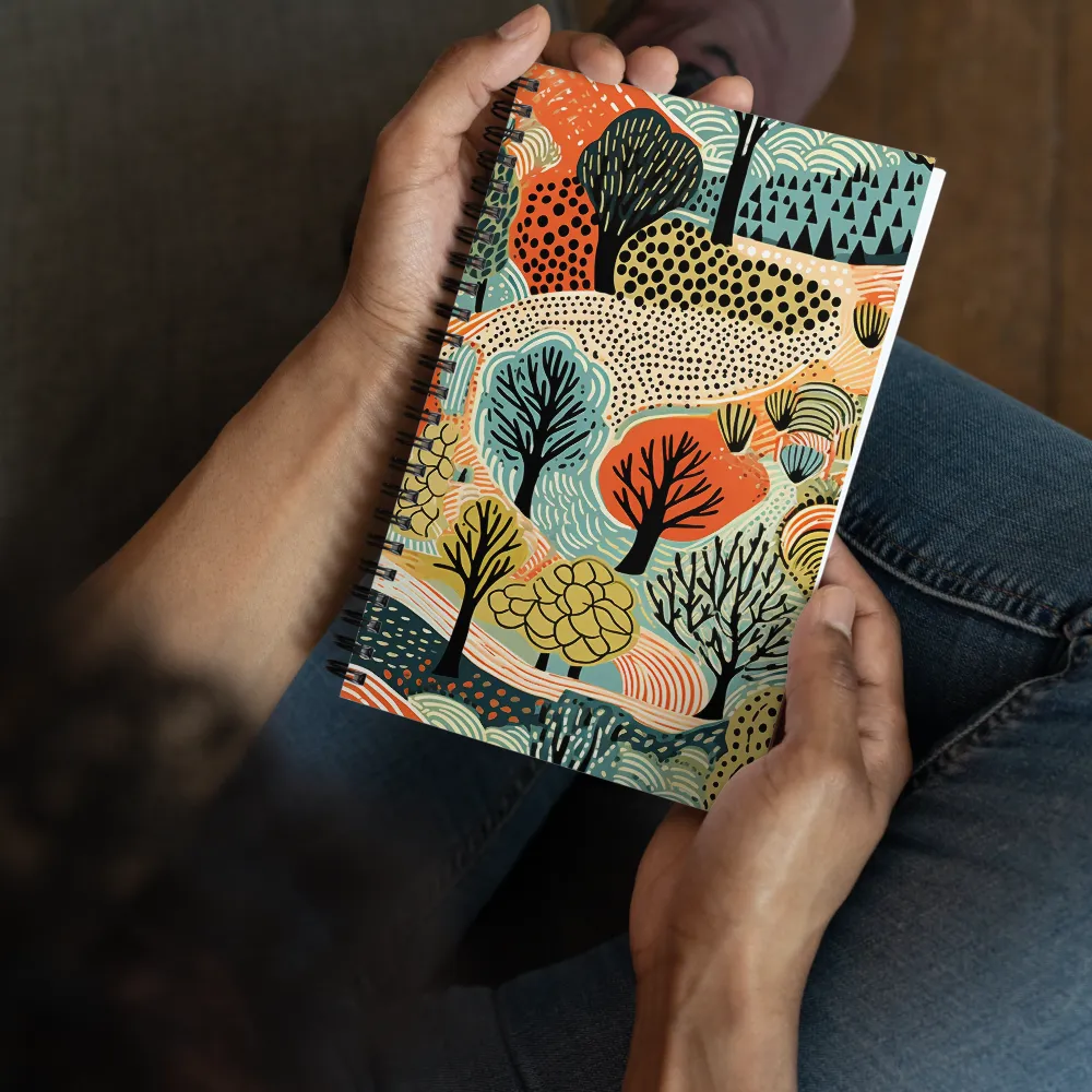 Whimsical Forest Patterns | Spiral Notebook