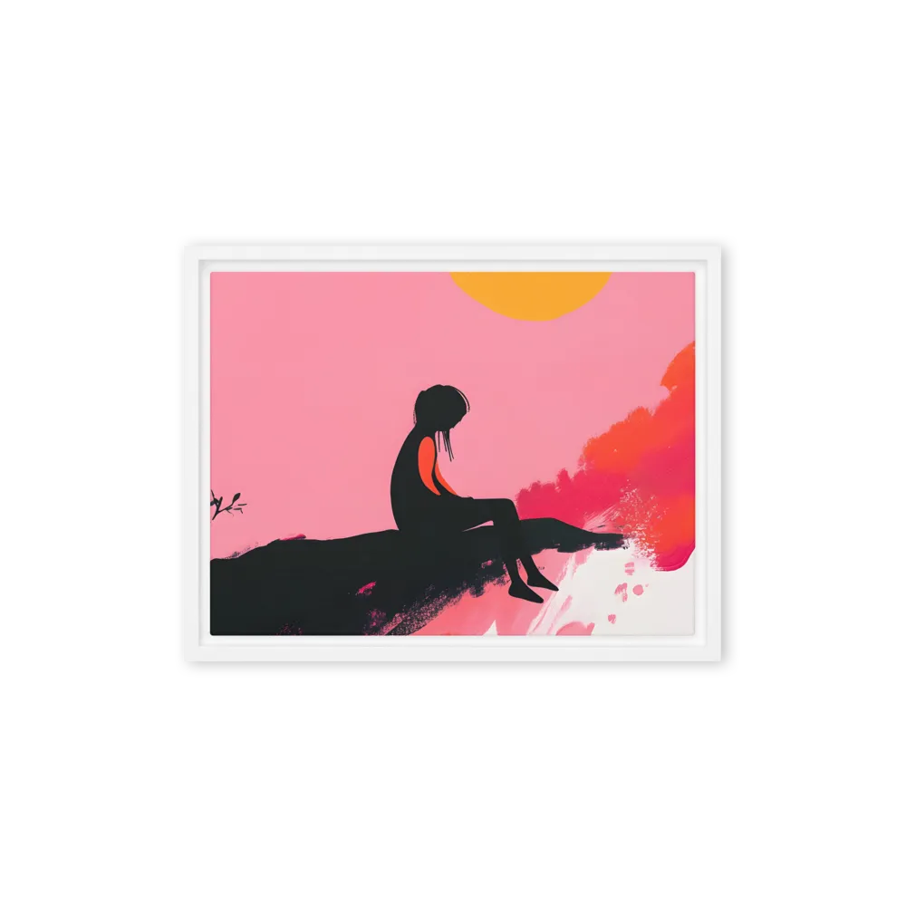 Whispers of the Sun | Canvas with White Frame | 12″×16″