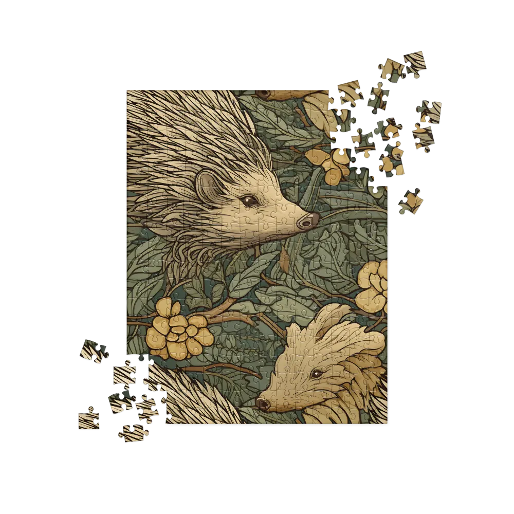 Whimsical Hedgehog Garden | Jigsaw Puzzle | 252 pieces