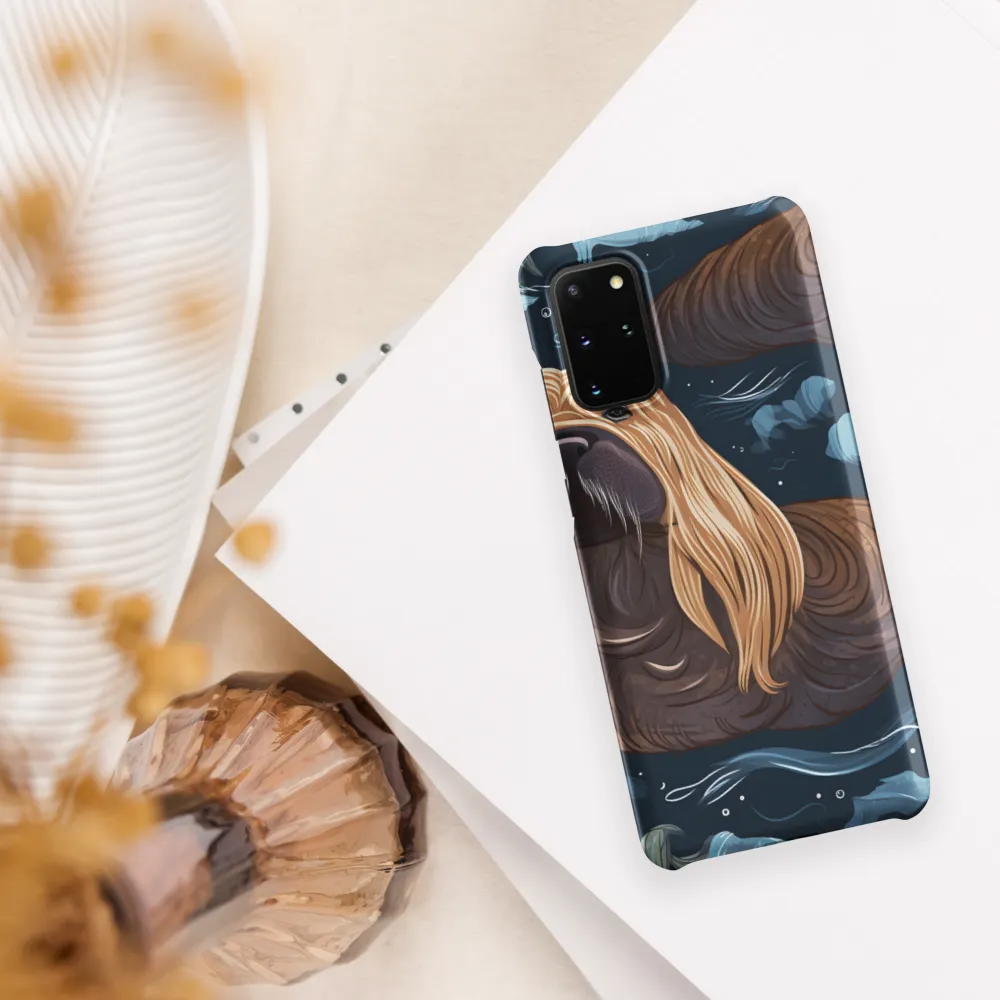 Whimsical Walruses in Deep Blue