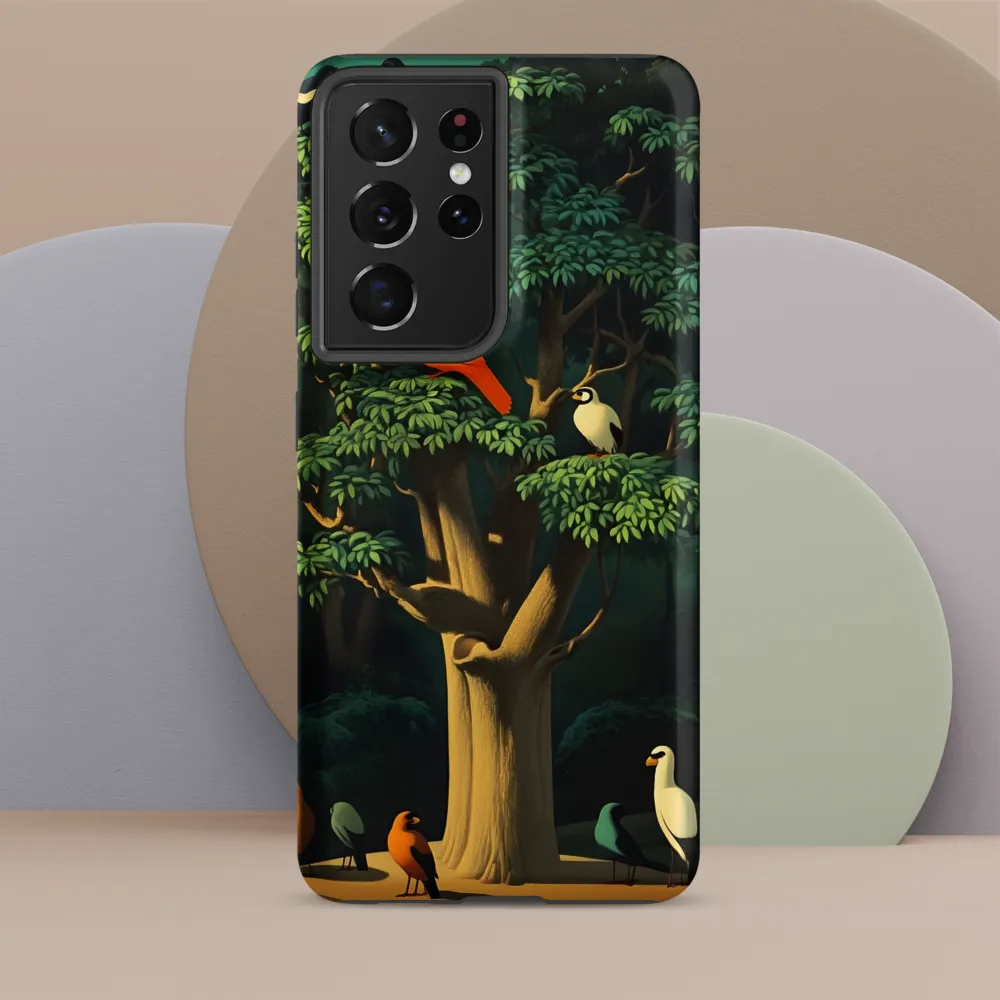 Harmony in Color: A Surreal Bird Symphony