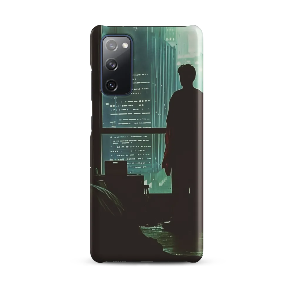 Silent Contemplation in a Futuristic Dystopia