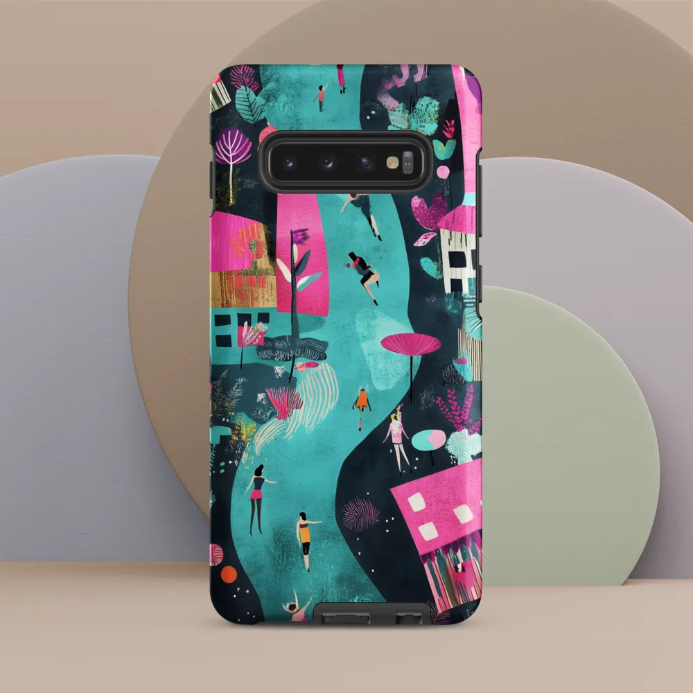 Whimsical Journey Through a Vibrant Landscape | Phone Case |  S10 Plus | Tough Case | Matte