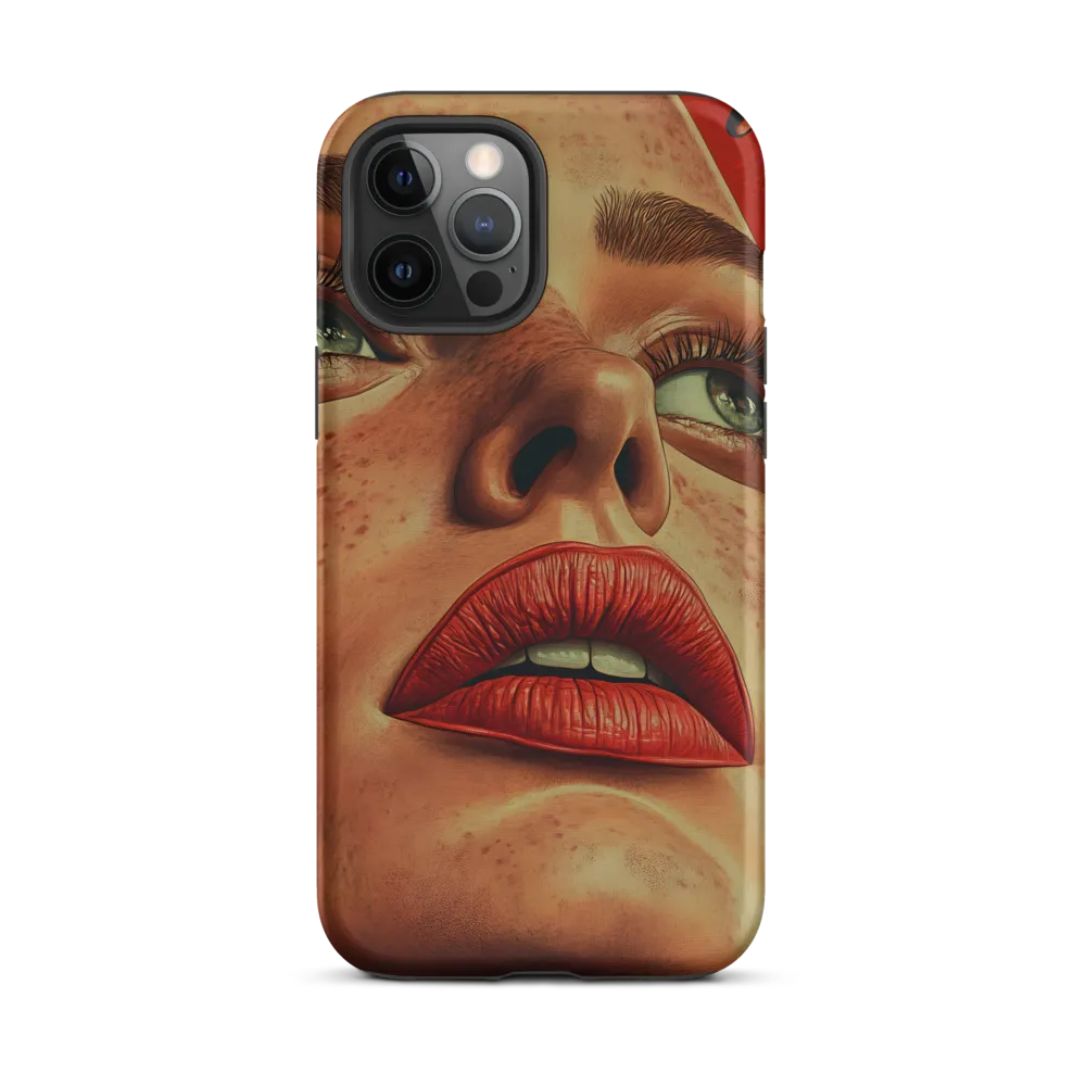 Red Intensity: A Portrait of Elegance