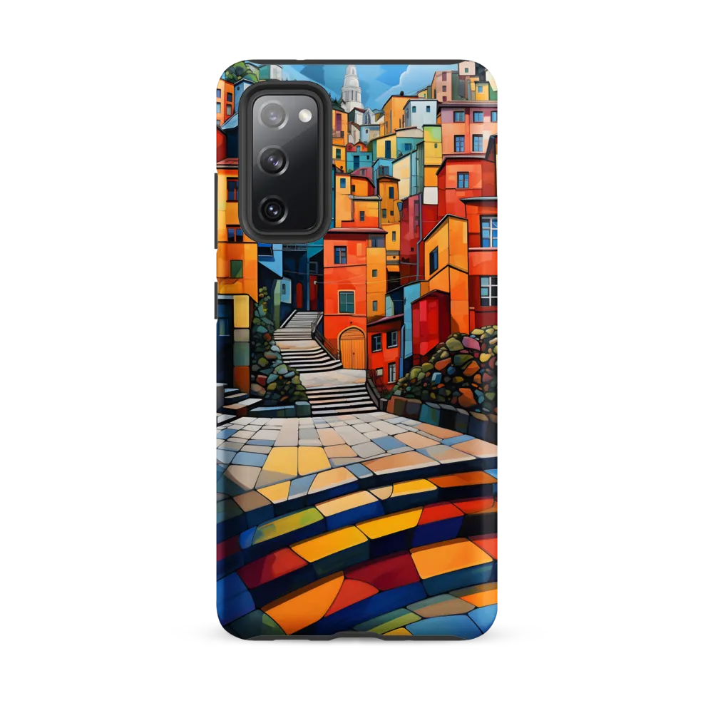 Vibrant Village: A Cubist Journey