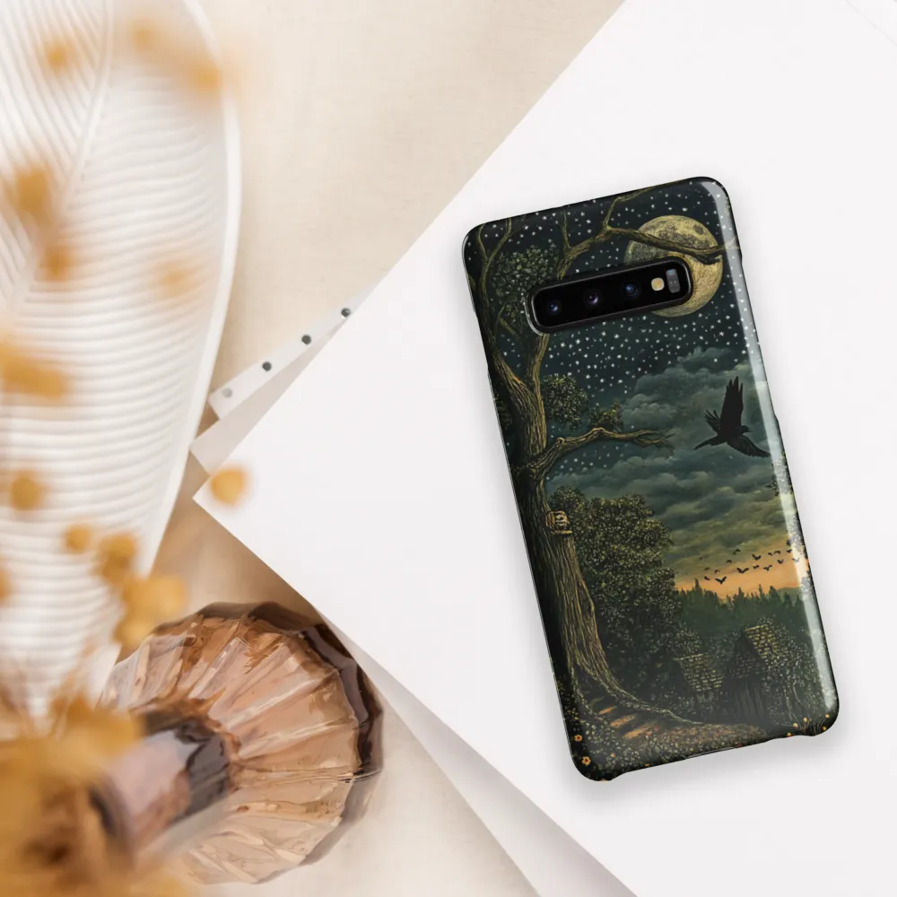 Mystical Nightscape Under the Full Moon | Phone Case |  S10 Plus | Snap Case | Glossy