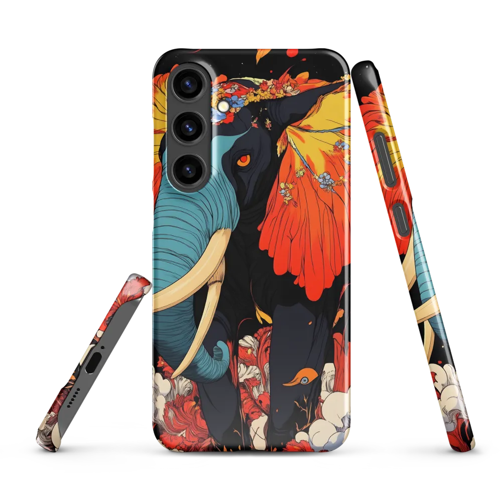 Majesty of the Floral Elephant | Phone Case |  S24 Plus | Snap Case | Glossy