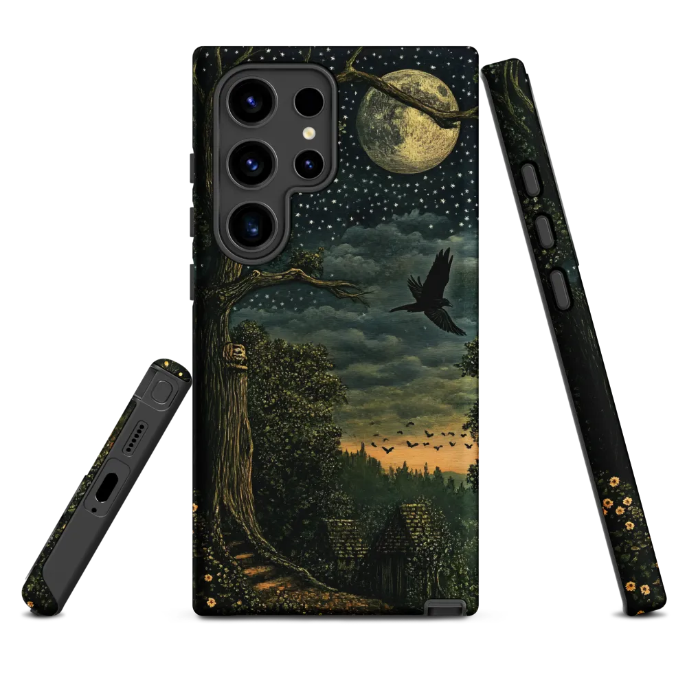 Mystical Nightscape Under the Full Moon | Phone Case |  S24 Ultra | Tough Case | Matte