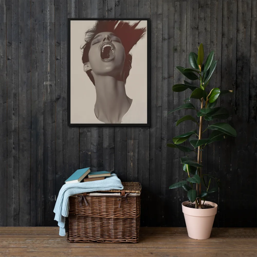 Echoes of Emotion | Canvas with Black Frame | 24″×32″