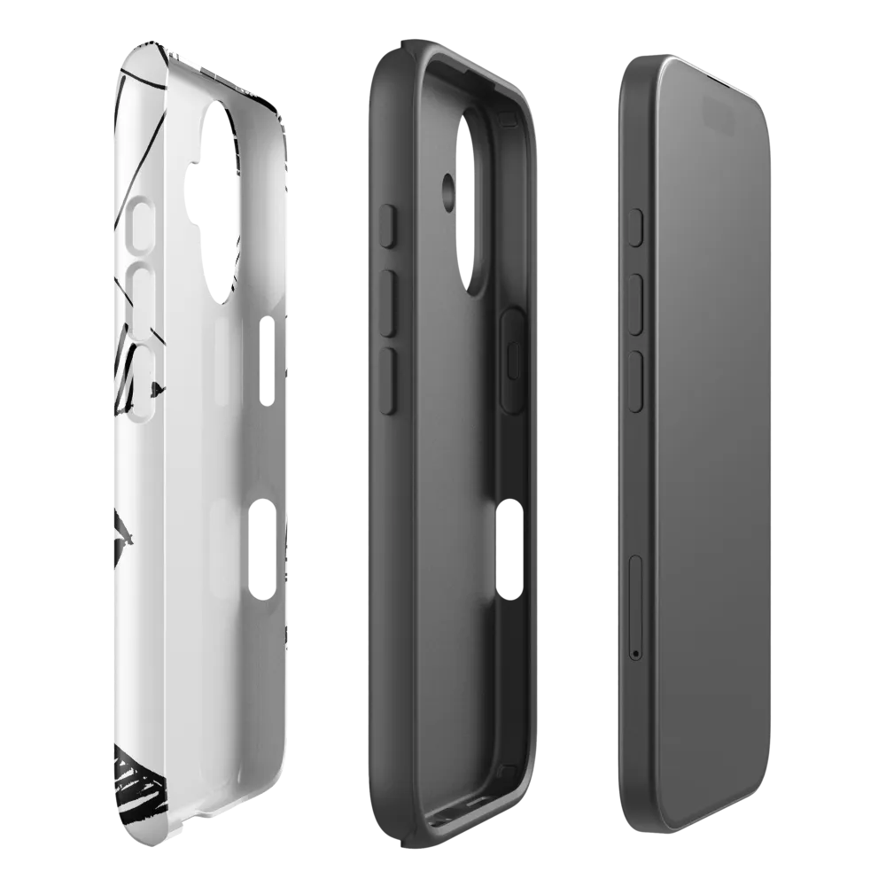 Dynamic Geometry in Ink | Phone Case |  16 | Tough Case | Glossy