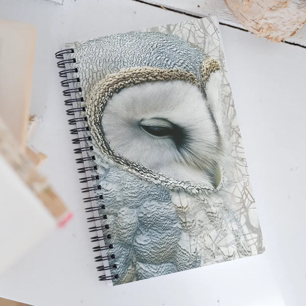 Whispers of the Night: A Portrait of Serenity | Spiral Notebook