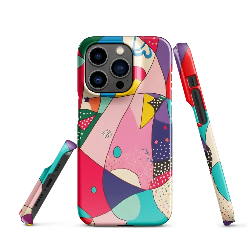 Playful Geometry in Color | Phone Case |  14 Pro | Snap Case | Glossy