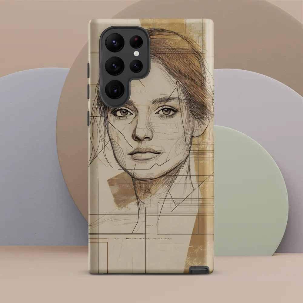Geometric Elegance: A Modern Portrait
