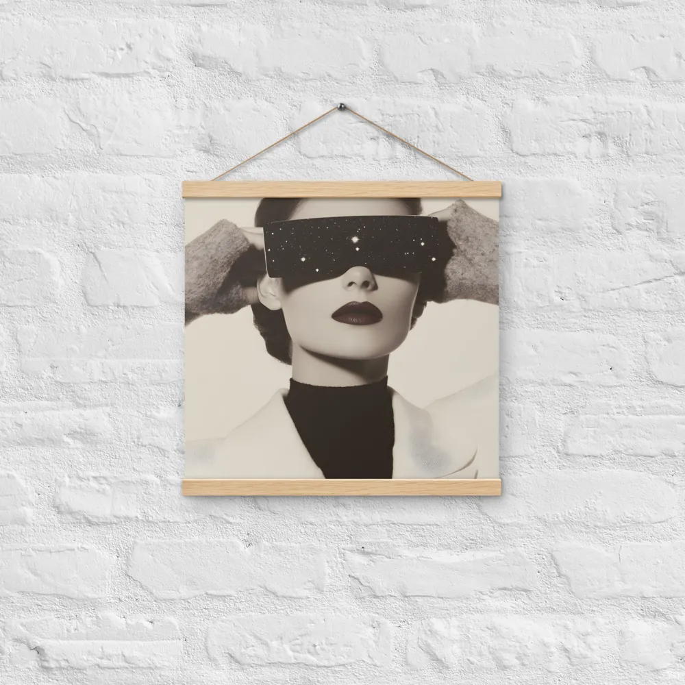 Celestial Elegance | Poster With Oak Wood Hanger | 16″×16″