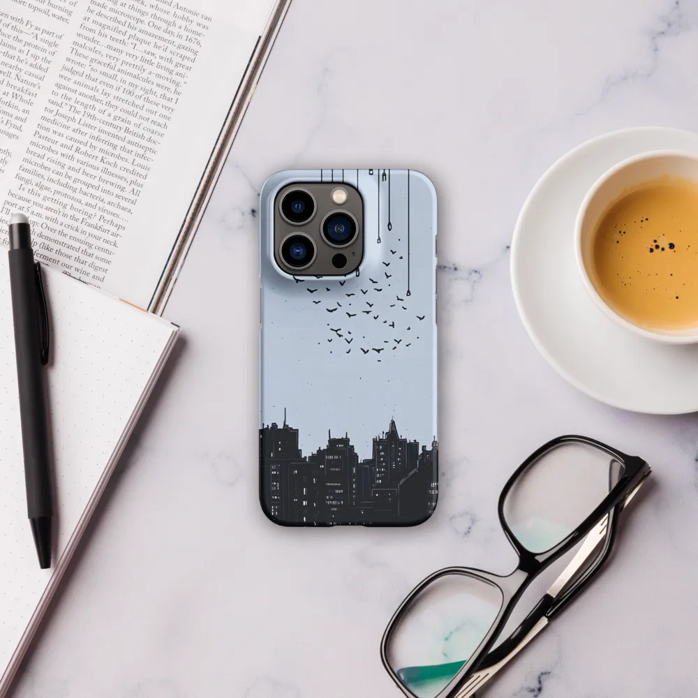 Elevated Serenity: A Minimalist Cityscape | Phone Case |  14 Pro | Snap Case | Matte