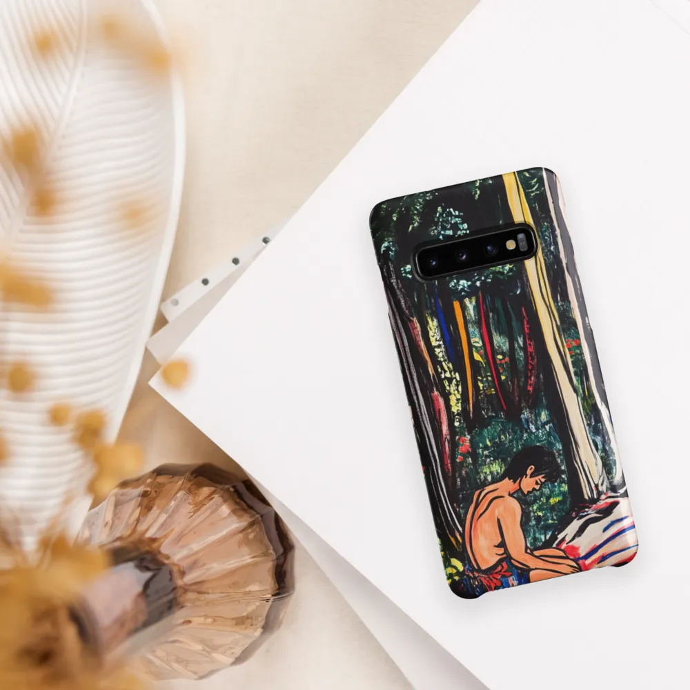 Contemplation in Nature | Phone Case |  S10 | Snap Case | Matte