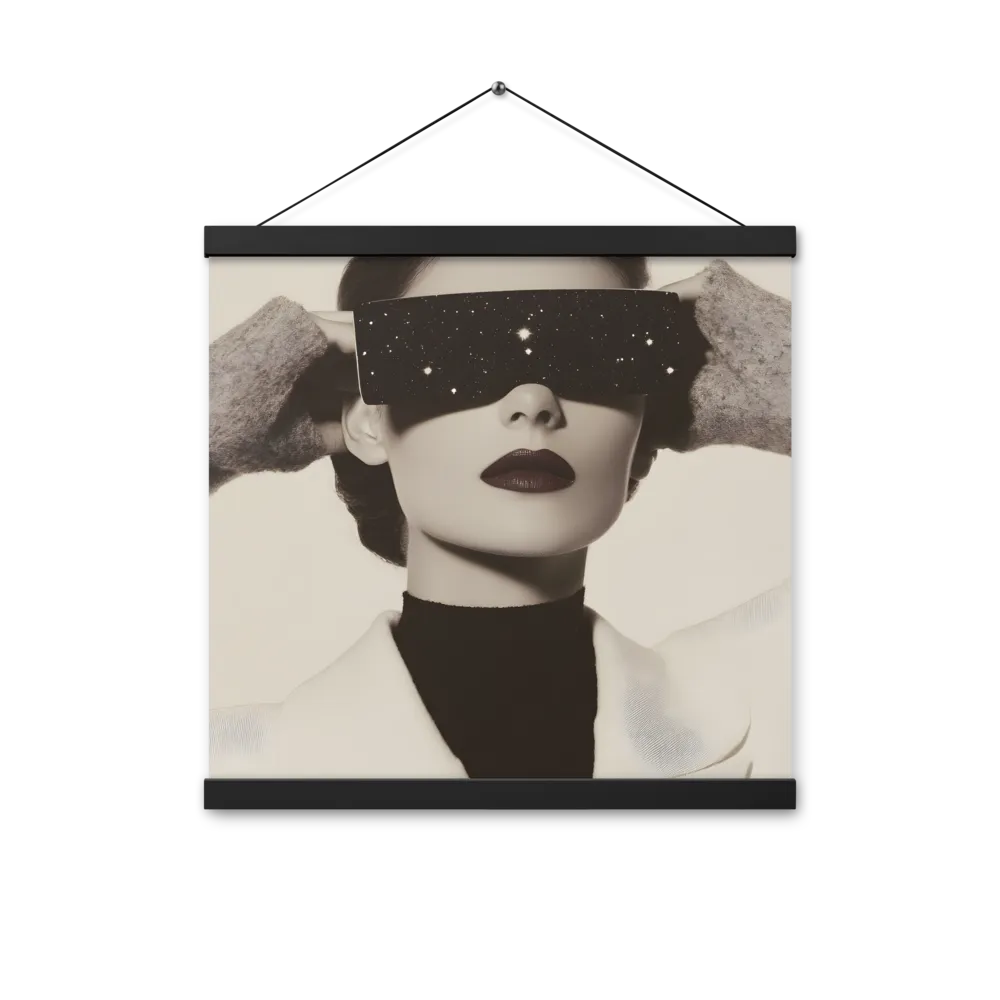 Celestial Elegance | Poster With Black Wood Hanger | 16″×16″