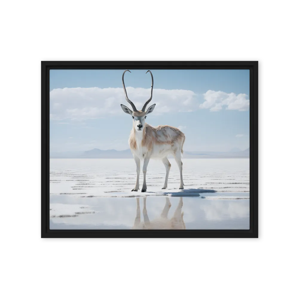Reflection of Serenity | Canvas with Black Frame | 16″×20″