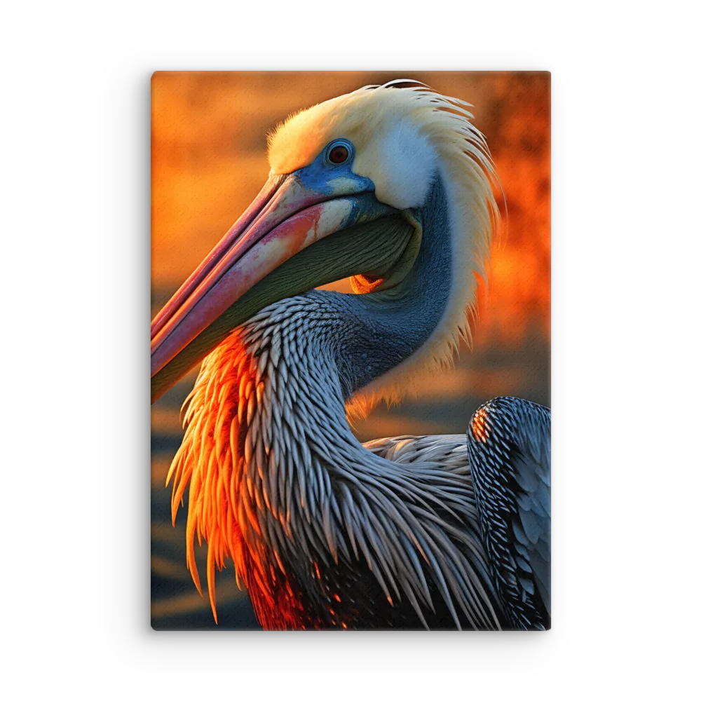 Elegance of the Pelican at Sunset