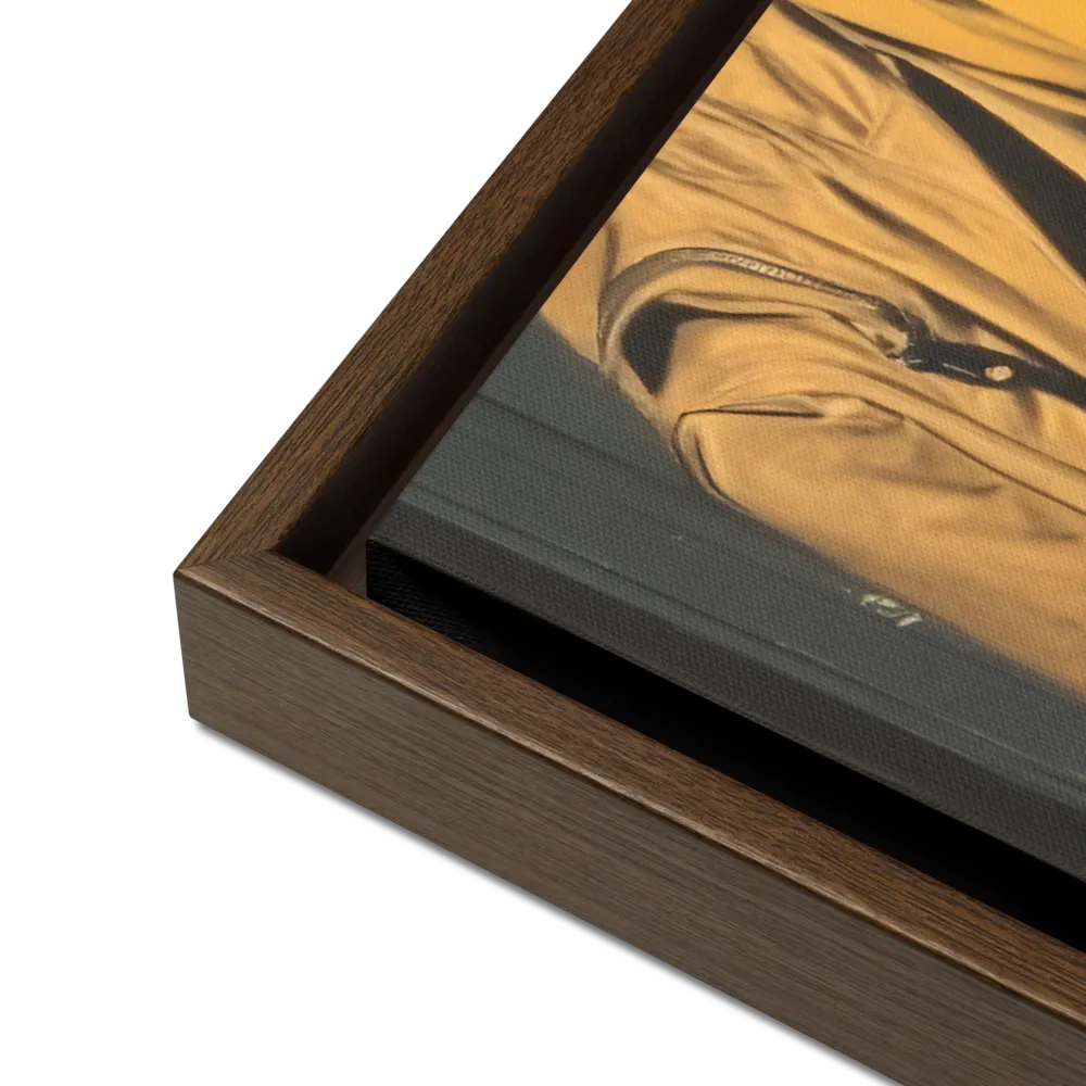 Silent Reflection | Canvas with Brown Frame | 18″×24″