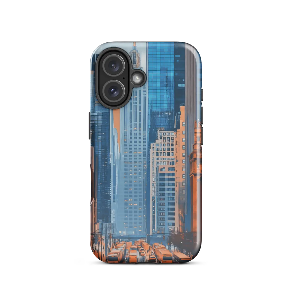Urban Symphony in Blue and Orange