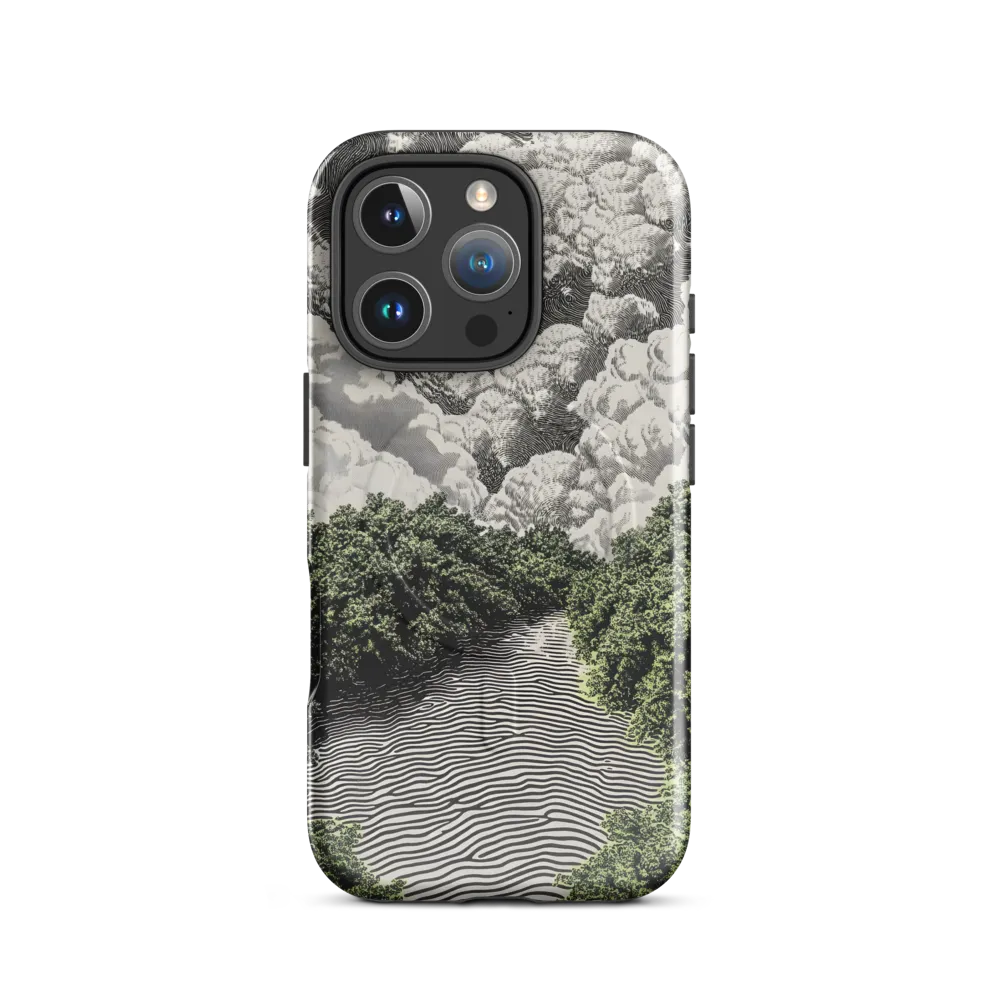 Waves of Serenity | Phone Case |  16 Pro | MagSafe® Tough Case | Glossy