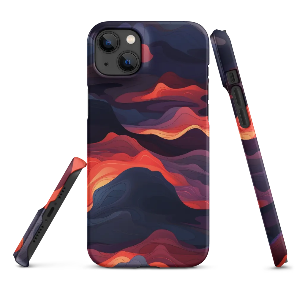 Ethereal Waves of Color | Phone Case |  14 Plus | Snap Case | Matte