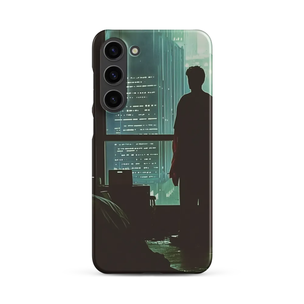 Silent Contemplation in a Futuristic Dystopia