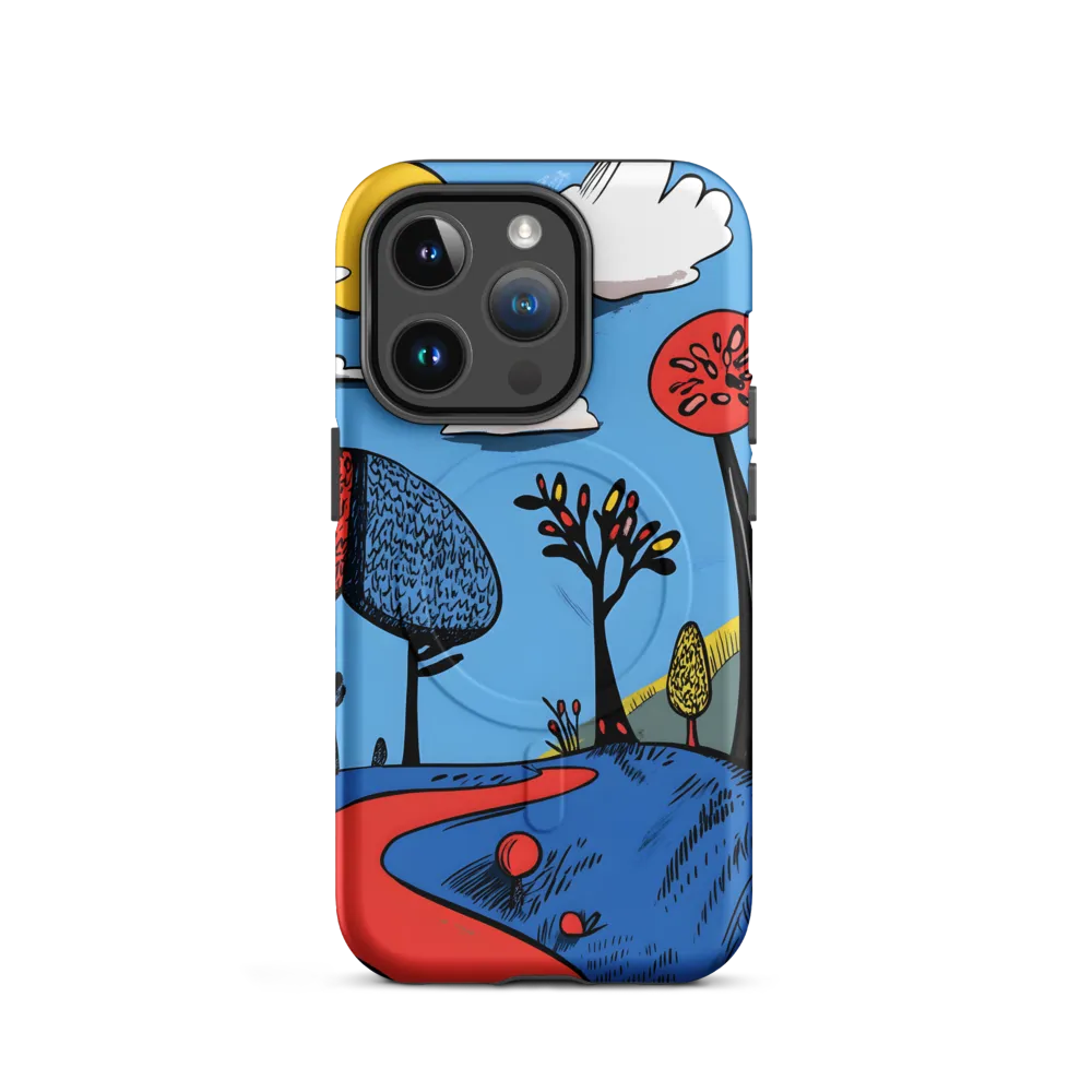 A Playful Journey Through Whimsical Woods | Phone Case |  14 Pro | MagSafe® Tough Case | Matte