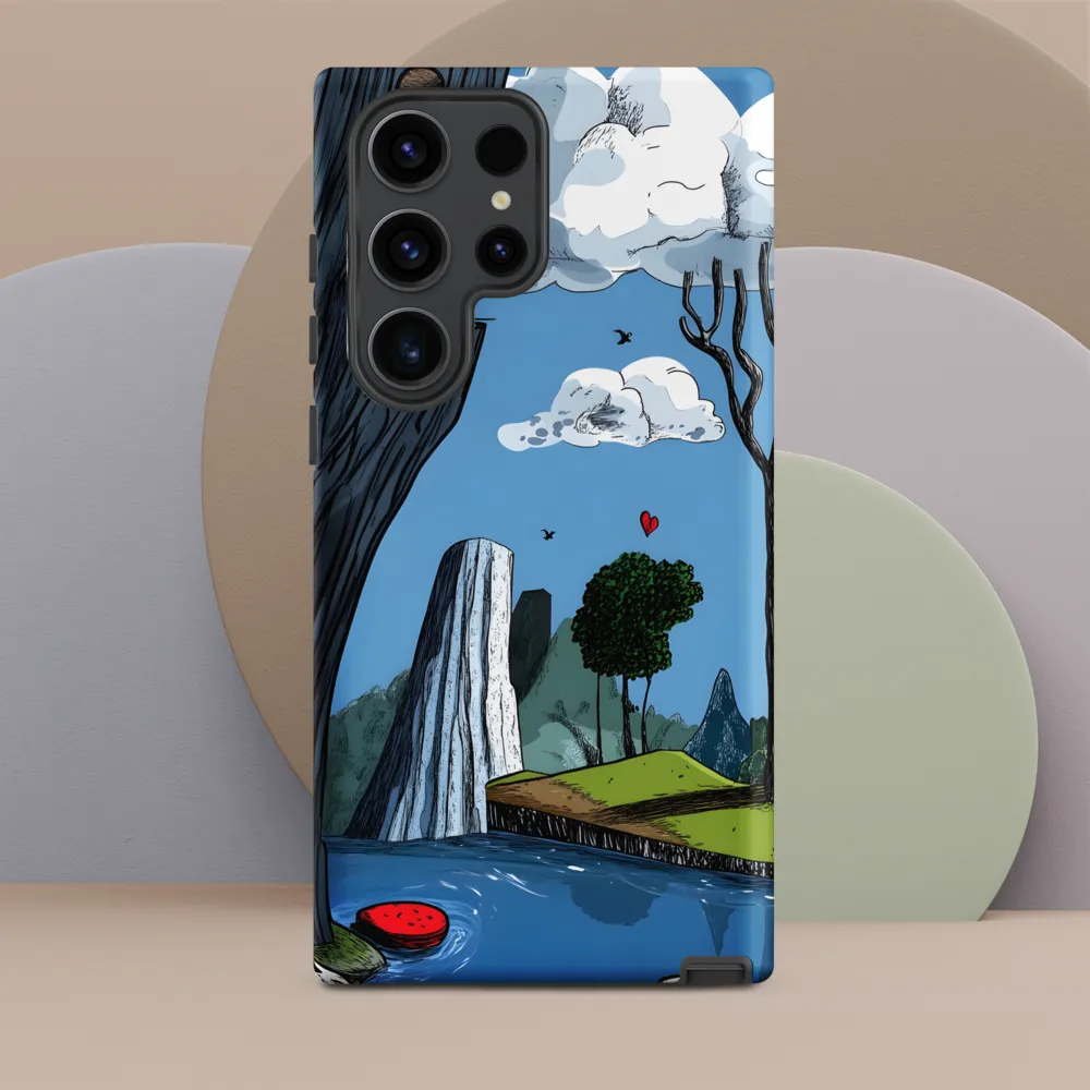 Whimsical Cliffside Reflections