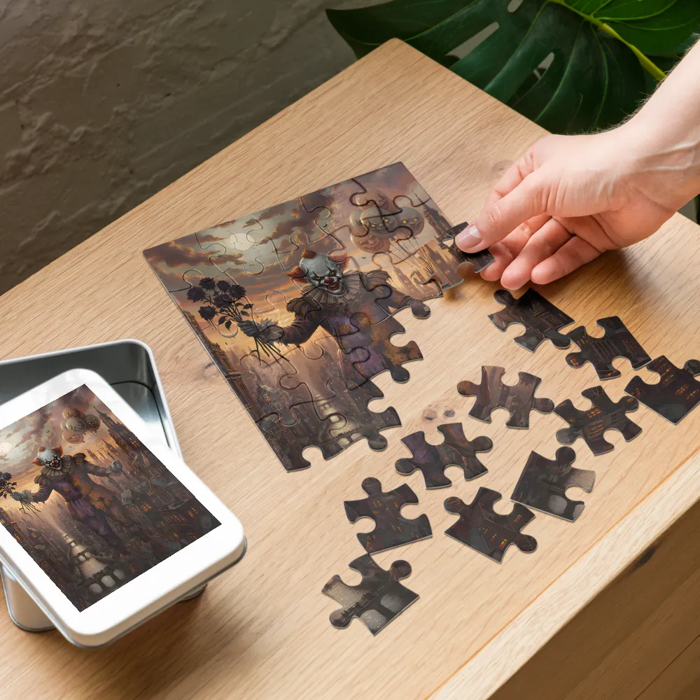 Nightmare Jester 
 Jigsaw Puzzle in Tin Box