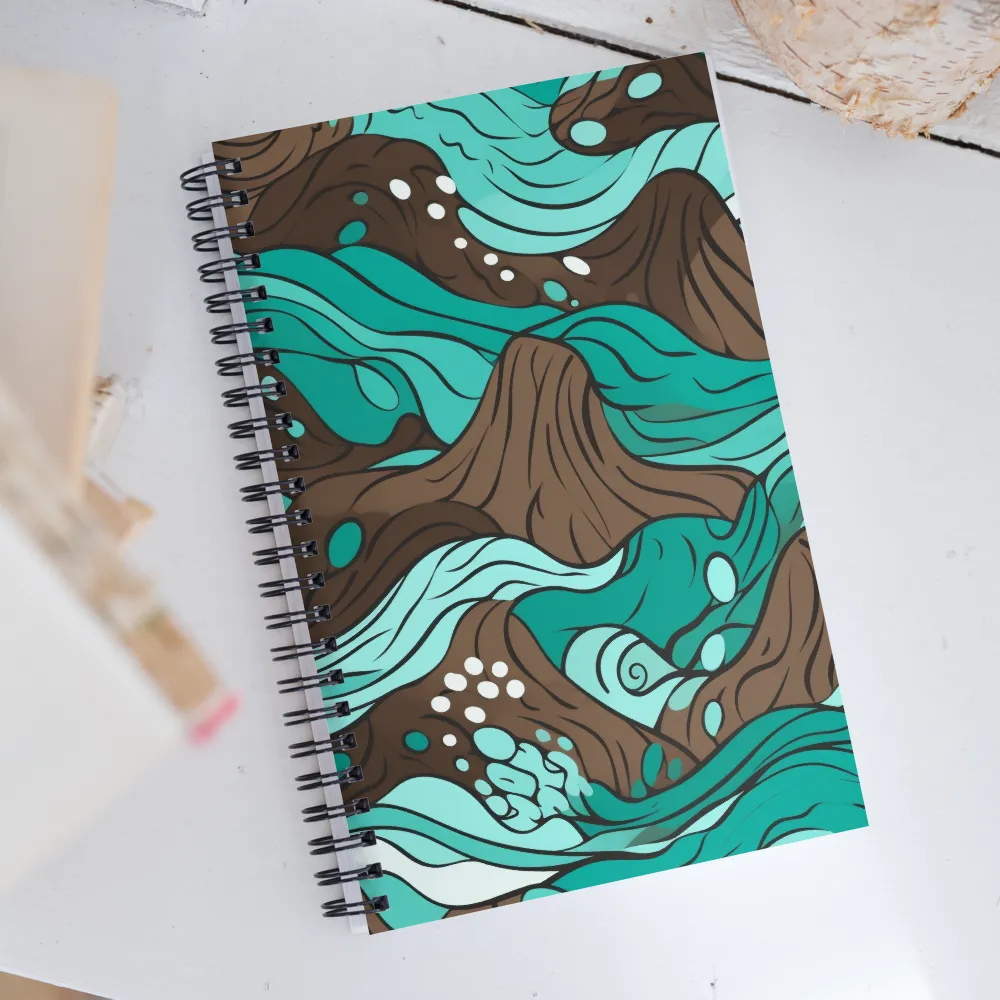 Flowing Horizons | Spiral Notebook