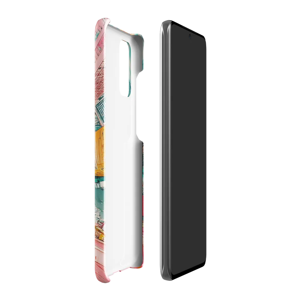 Vertical Horizons: A Surreal Cityscape Adventure | Phone Case |  S20 Plus | Snap Case | Glossy