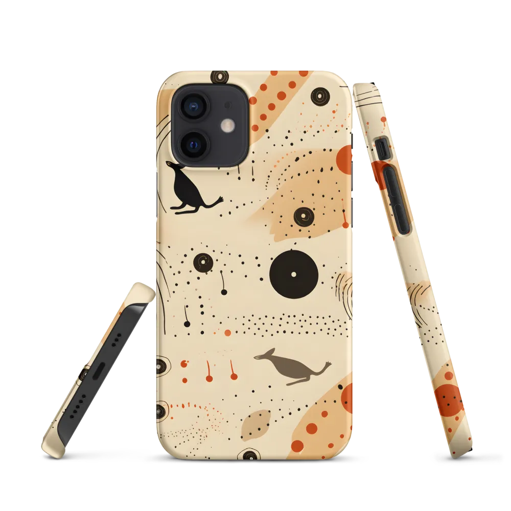 Playful Patterns in Earth Tones | Phone Case |  12 | Snap Case | Matte
