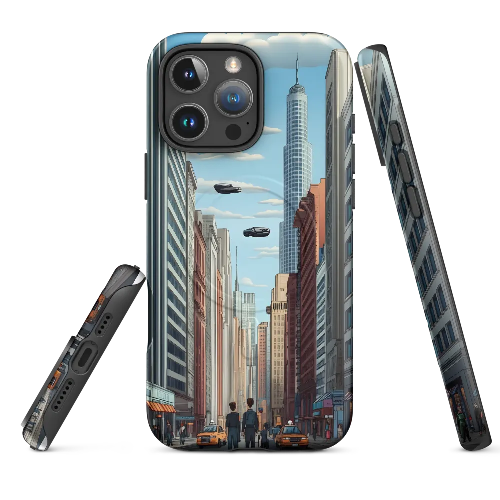Futuristic Stroll through the Urban Skyline