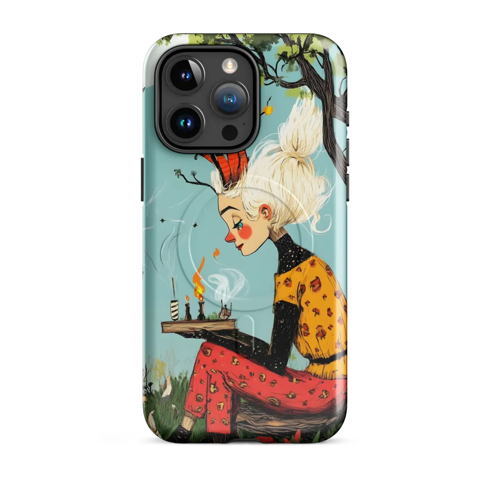 Whimsical Nature Girl | Phone Case |  15 Pro Max | MagSafe® Tough Case | Glossy