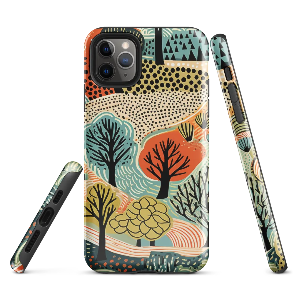 Whimsical Forest Patterns | Phone Case |  11 Pro Max | Tough Case | Glossy